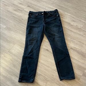 Men's Black Straight Jeans